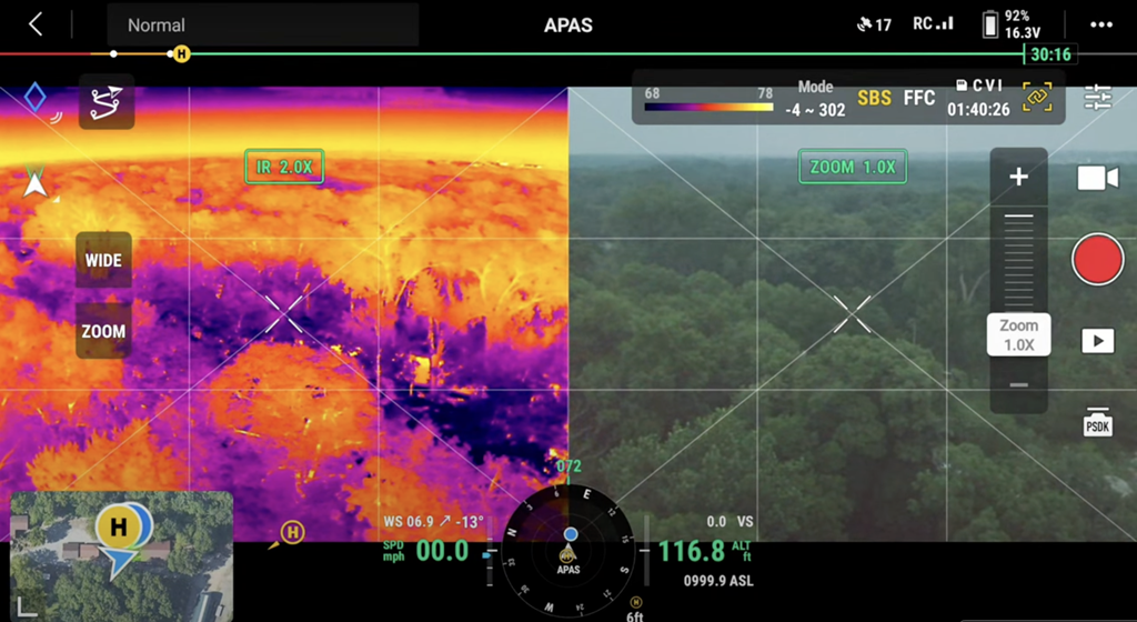 Thermal Imaging for search and resue