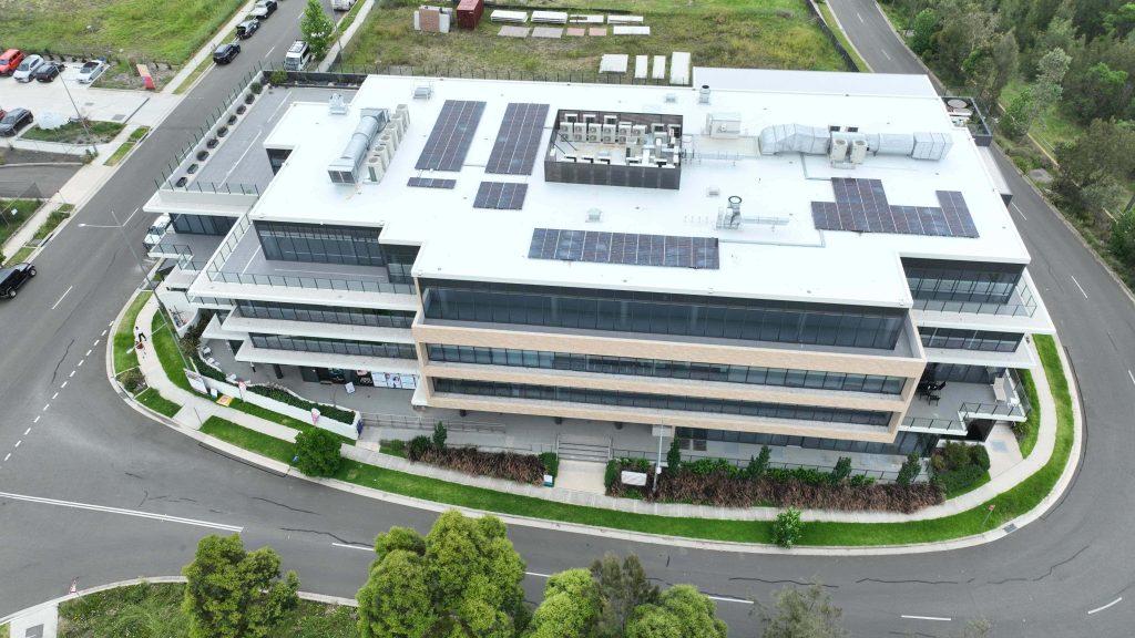 hospital side angle roof inspection