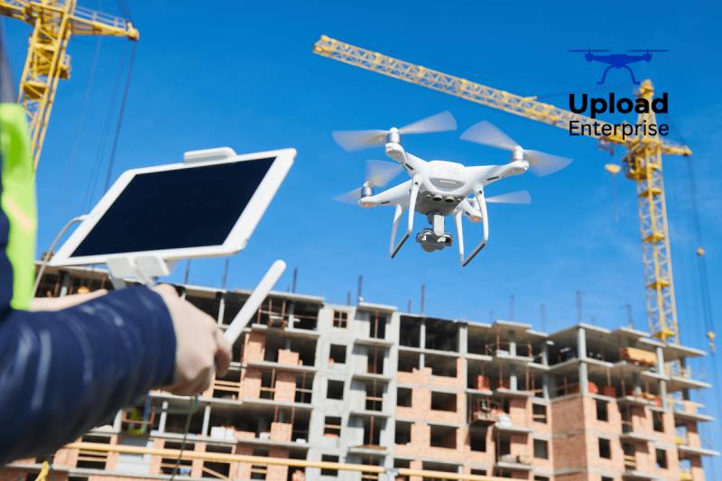 Drone construction industry photo